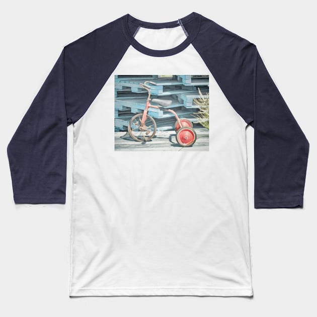 The Joy of Tricycles Baseball T-Shirt by PictureNZ